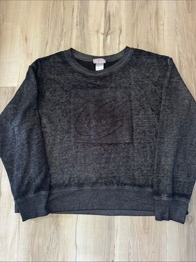 NBA Women's Charcoal Gray Crew Sweatshirt with Subtle Logo